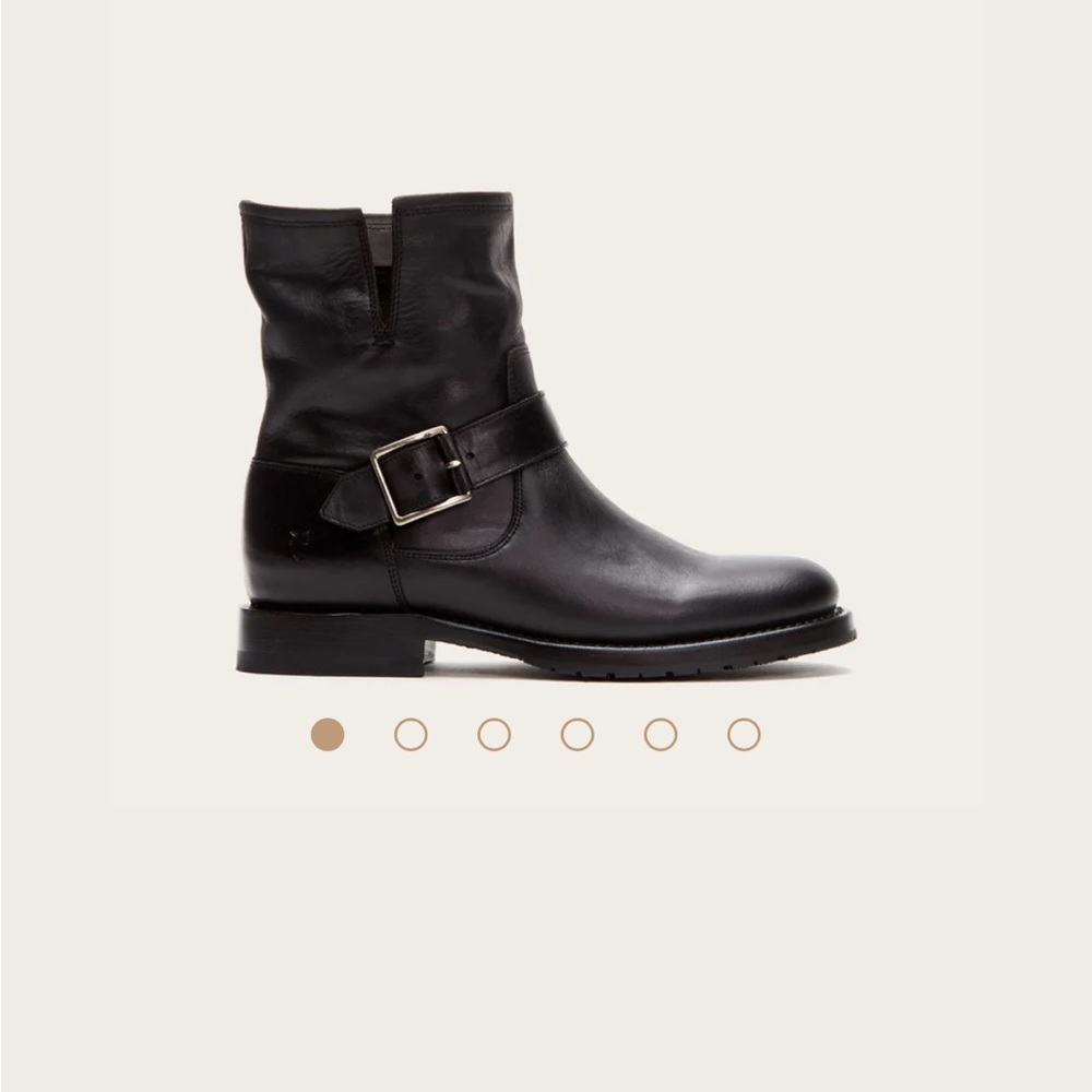 FRYE Natalie Engineer Short Bootie Sz 36 New